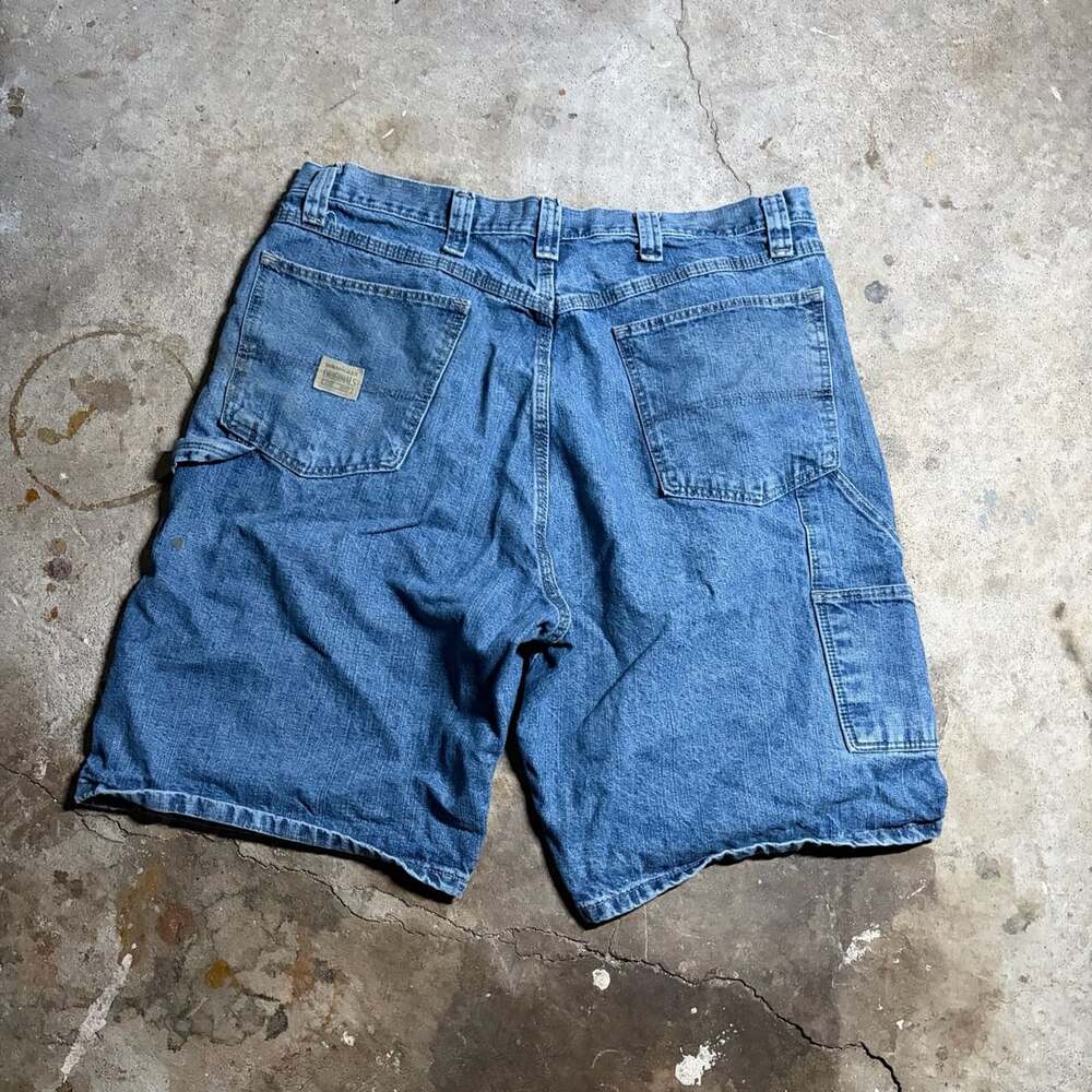 Wrangler Vintage Carpenter Denim Blue Jean Shorts Men's Size 38